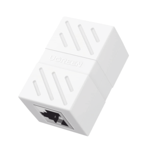 Acoplador (Extensor de Cable Ethernet RJ45 a RJ45) | 1000Mbps | Compatibilidad con Cat7 Cat6A Cat6 Cat5e | Compatible con POE | Ign?fugo | ABS | Color Blanco
