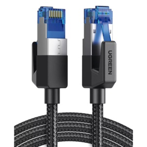 Cable Ethernet Cat8 CLASS F/FTP Redondo con Malla de Nylon 2 Metros (6.56 Pies)