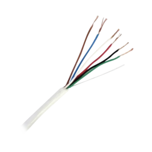 Bobina de Cable de 152 Metros (500 Pies) de 6 x 20 AWG / Blindado / Color Blanco / Aplicaciones en Control de Acceso, Audio e Instrumentaci?n
