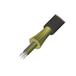 Cable de Fibra ?ptica de 6 Hilos, Interior/Exterior, Tight Buffer, No Conductiva (Diel?ctrica), Riser, Multimodo OM3 50/125 Optimizada, 1 Metro (3.28 Pies)