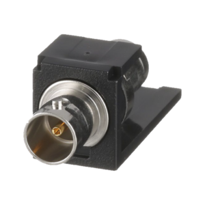M?dulo Acoplador Coaxial Tipo BNC, Mini-Com, de 75 Ohms, Color Negro