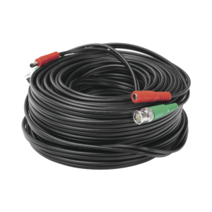 Cable Coaxial (BNC RG59) + Alimentaci?n / SIAMES / 30 Metros (98.43 Pies) / 100% COBRE / Para C?maras 4K / Uso Interior y Exterior