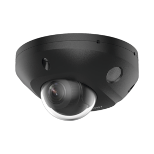 [Dual Light + 2 Micrófonos Integrados] Mini Domo IP 4 Megapixel / Color Negro / Lente 2.8 mm / 30 mts Luz Blanca + 30 mts IR / ACUSENSE / Exterior IP67 / IK08 /  WDR 120 dB / PoE / ONVIF / Alarmas I/O / Micro SD / ACUSEEK