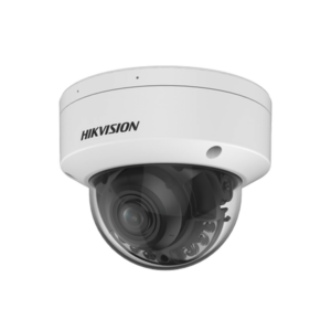 Domo IP 4 Megapixel / Lente Mot. 2.7 - 13.5 mm / Dual Light (40 mts IR + 40 mts Luz Blanca) / SSD Integrado 256 GB / 2 Micrófonos Integrados / Alarmas I/O / IP67 / IK10 / WDR 130 dB / PoE + / AcuSense / DarkFighter S /