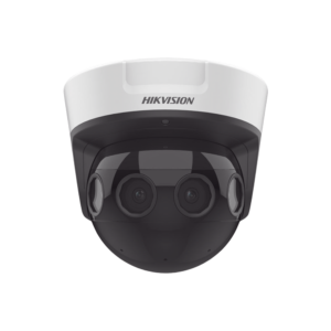 PanoVu Series / Vista Panorámica 180° / 8 Megapixel en Total / 4 Lentes 2.8 mm (2 Megapixel) / 20 mts IR EXIR / Exterior IP67 / IK10 / 12 Vcc / PoE+ / MicroSD