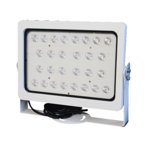 Lampara IR de Luz Estroboscópica / Luz LED Alta Potencia / 28 Lámparas LED / Cuerpo de Aleación de Aluminio / Vidrio Templado / IP66