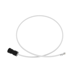 Cable de Conexi?n en Campo Jack a Plug RJ45, Categor?a 6A, CMP (Plenum), 1 Metro (3.28 Pies), Color Blanco