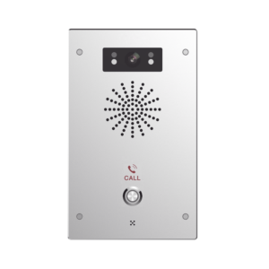Video Intercomunicador IP, 2 líneas SIP, 2 relevadores con botón para llamada, Onvif, anti-vandálico, PoE, IP65 e IK10, PoE