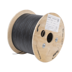 Carrete de 1 km de Fibra ?ptica Drop, Interior/Exterior G.657A2 Monomodo de 1 Hilo (Unifibra), Diel?ctrica, Forro Negro