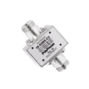 Protector Coaxial RF / 125-1000 MHz / 50 ? / Conectores N Hembra / Ceja Lateral / 50 kA