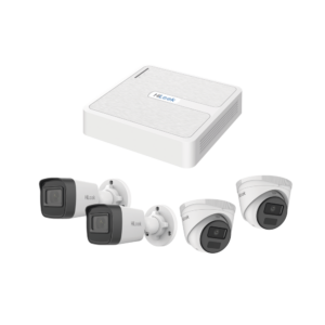 Kit IP 2 Megapixel / NVR de 8 Canales con 8 Puertos PoE / 2 Cámaras IP Bala para Exterior / 2 Cámaras IP Domo para Exterior