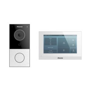 Kit de Videoportero Akuvox WIFI/ Monitor Linux de 7 Pulgadas/ 100% en la Nube / POE / Bluetooth / NFC / Lector de Tarjetas MIFARE / ONVIF / IP65 / Cámara 2 MP / Botón con Iluminación / Control de 1 Puerta / Entradas de Alarma