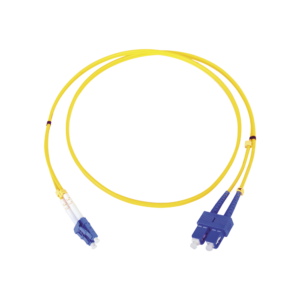 Jumper de Fibra ?ptica Monomodo LC/SC Duplex de 1 Metro (3.28 Pies)
