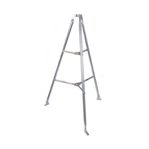 Montaje de tripie para exterior, altura total del tripie 1.52 m. Compatible con mástiles de hasta 3 m de largo 1  1/4 a 2" de diámetro