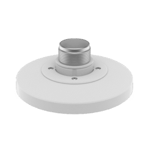 Adaptador tipo Plato necesario para montar en Pared o Techo Cámaras Hanwha serie X y P.
