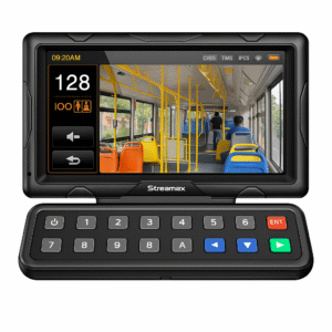 Panel de control dáctilar multifuncional con monitor de 7" para MDVR móvil Streamax
