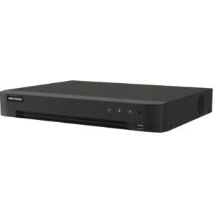 DVR 16 Canales TURBOHD + 16 Canales IP / 8 Megapixel (4K) / Audio Bidireccional / ACUSENSE / Audio Bidireccional / 1 Bahía de Disco Duro / Salida de Video en Full HD / H.265+