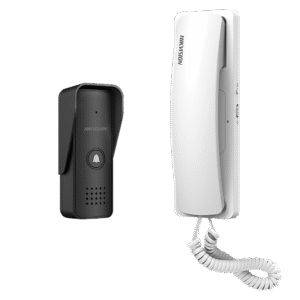 Kit de Audioportero Analógico a 2 Hilos / Apertura de 2 Puertas / Diferentes Tonos y Volúmenes de Timbre / Protección IP55