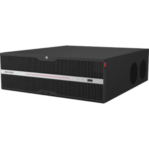 [Doble Poder de Decodificación] NVR 32 Megapixel (8K) / 128 Canales IP / AcuSense / ANPR / Conteo de Personas / 16 Bahías de Disco Duro / 2 Tarjetas de Red / Soporta RAID con Hot Swap / 2 HDMI en 8K / POS / Alarmas I/O  / Smart Search
