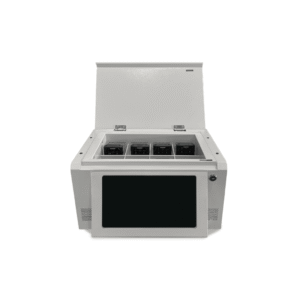 Estación de Descarga para Cámaras Corporales | 8 Canales de Conexión | Descarga Simultanea | Pantalla Táctil | Almacenamiento Hasta 12TB | Carga y Copia de Seguridad Automática | Compatible con Body Cam XMR-R3.