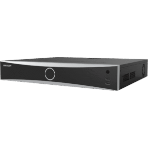 NVR 32 Megapíxel (8K) / 32 Canales IP / 16 Puertos PoE+ / ACUSENSE / ANPR / Conteo de Personas / Reconocimiento Facial / 4 Bahías de Disco Duro / Soporta POS / Alarmas I/O