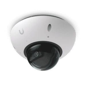 UniFi G6 Dome – Cámara 4K Antivandálica y Todo Clima con Sensor de 8 MP (1/1.8”), Motor de IA Multi-TOPS y Visión Nocturna Infrarroja de Largo Alcance