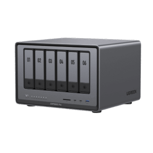 NAS UGREEN NASync DXP6800 Pro / Intel Core i5-1235U 10 Núcleos / 6 Bahías SATA + 2 M.2 NVMe / 2 Puertos Thunderbolt 4 / 2 Puertos 10GbE / 8K HDMI / PCIe 4.0 x4 / DDR5 Hasta 64GB / Compatibilidad Multiplataforma