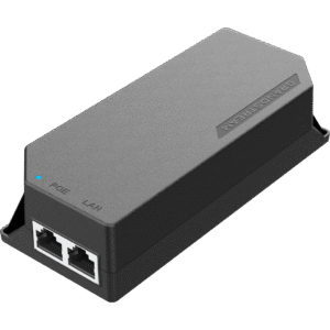 PoE Injector Grandstream 30W MultiGigabit / Compatible con IEEE 802.3af/at / 1x 2.5Gbps RJ45 LAN IN / 1x 2.5Gbps RJ45 LAN OUT con PoE 30W / 100~240VAC / 54VDC / Plug-and-Play / FCC, CE, RCM, IC