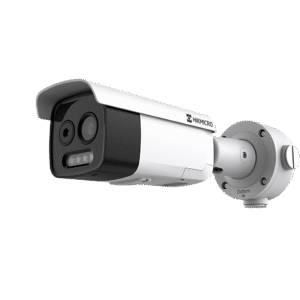 HIKMICRO Cámara Bala IP Dual Térmica y Óptica  / Análisis de Video con GUANLAN AI / Detección Térmica de Incendios y Humos / Medición de Temperatura -20°C a 150°C / Térmica 256 x 192 /