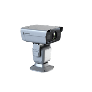 PTZ Punta de Poste IP Dual / Lente Térmico 100 mm (640 X 512) / Lente Óptico 56X Zoom (4 MP) / 800 mts IR Laser / 36 VCC / IP66 / Recubrimiento Anticorrosivo
