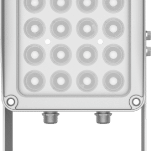 Lampara IR de Luz Continua / 16 Lámparas LED / Distancia Efectiva 16 a 25 metros / Cobertura 40° / Exterior IP66